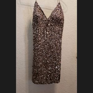Caché Sequin Fitted Dress